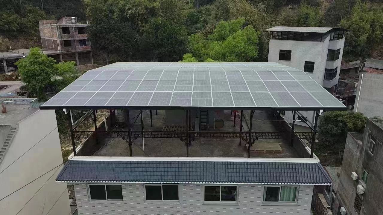 锡林郭勒15kw+10kwh自建别墅家庭光伏储能系统